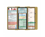 WhiteCoat Clipboard® Trifold - Tactical Brown Respiratory Therapy Edition